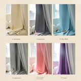 Gaeaspace  -  New Cloth Yarn Integrated Curtains Ins Modern Minimalist Blackout Bedroom Living Room Bay Window Curtain Kids Study Drapes