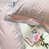 Gaeaspace  -  Elegant embroidery Bedding set 1000TC Cotton duvet cover Bed linen Set king bedding queen size comforter sets juego de cama