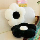 Gaeaspace  -  Flower pillow sunflower cushion super soft Instagram minimalist style black and white cushion living room plush cushion