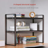 Gaeasapce  -  Desktop Storage Bookshelf Office Computer Desk Layered Cabinet Shelves for Organizing and Storing Books in Student Dormitories