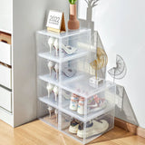 Gaeaspace  -  INS Stackable Transparent Shoes Storage Box Home Living Room Sneakers High Heels Dustproof Shoe Box Shoe Cabinet