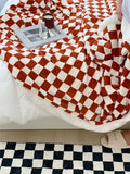 Gaeasapce  -  Checkerboard Plaid Retro Throw Blanket for Sofa Chair and Nap, Double Soft Warm Polar Fleece Blankets, Plush Bedspread Cover