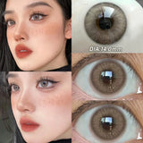 Gaeaspace  -  Pink Contact Lenses Myopia Color Contact Lenses for Eye with Diopters Natural Grey Brown Eye Color Lenses Blue Lens 2PCS