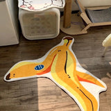 Gaeaspace  -  Irregular Bedroom Decor Banana Carpet Creative Cute Carpets for Living Room Fluffy Soft Bedside Rug Home thicken Plush floor Mat