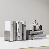 Gaeaspace  -  Transparent Bookends Stand Bookshelf Desktop Decorative Storage Rack Bookend Book Holder School Stationery