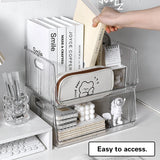 Gaeaspace  -  Clear Desktop Cosmetics Storage Box Bedroom Skincare Lipstick Shelf Office Bookshelf Documents Stationery Sundries Organizer