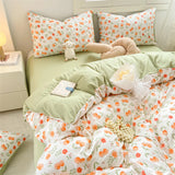 Gaeaspace  -  Bedding Set Duvet Set Hot Sale Fragmented Flower French Style NEW Queen King Size Soft Comforter Sets 4pcs sheet Set