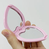 Gaeaspace  -  Heart Shaped Double Sided Hand Mirror, Popular Cute Heart Makeup Mirror, Compact Mirror