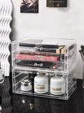 Gaeaspace  -  Acrylic Organizer for Cosmetics Makeup Organizer Clear Bathroom Storage Box Storage Drawers Jewelry Box Mask Holder Stackable