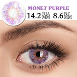 Gaeaspace  -  2PCS/Pair Purple Lenses For Eyes Anime Accessories Beauty Contact Lenses Pupils Makeup Natural Eye Color Lens Cosplay