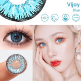 Gaeaspace  -  1 Pair/2pcs Halloween Colored Contact Lenses for Eyes Myopia Eye Color Lens Comestic Cosplay Lens Bottle Packing Yearly