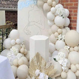 Gaeaspace  -  134 pieces sand white/gold balloon garland arch kit balloons Decorative balloons for party/baby shower/wedding birthday party