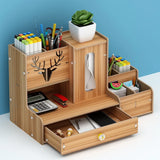 Gaeaspace  - Creative Desktop Drawer Office Sundries Pen Storage Box Home Dresser Paper Towels Cosmetics Storage Box Multifunctional Shelf