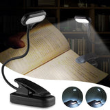 Gaeaspace  -  Eye Protection LED Book Light Clip-On Desk Lights Flexible Reading Lamp Adjustable Battery Powered For Bedroom Studying Lighting