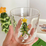 Gaeaspace  -  Christmas Tree Cup Heat Resistant Tumbler Cups In Bulk Glass Cup Coffee Mug Coffee Cup Tumblers Christmas Decoration Home Decor