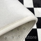 Gaeaspace  -  Black white plaid large area living room carpet modern home decoration aesthetics comfortable soft bedroom rug ковер tapis سجادة