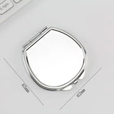 Gaeaspace  -  Mini Makeup Mirror Portable Pocket Round Square Heart Makeup Mirror Double-Sided Folding Cosmetic Mirror Female Gifts