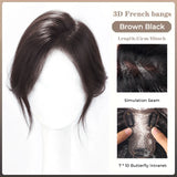 Gaeaspace  -  Synthetic Topper Hairpiece False Bang Clip-In Bangs Extension Natural Fake Fringe Invisible Clourse Hairpiece for Women