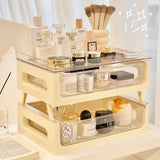 Gaeaspace  -  Desktop Stacking Storage Box Cosmetics Storage Rack Office Workstation A4 Paper Storage Rack Cup Holder Transparent Drawer Boxes