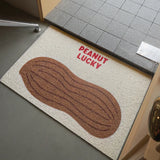 Gaeaspace  -  PVC Peanut Welcome Doormat Cute Cuttable Door Mat House Entrance Rug Carpet Anti Dust Floor Pad Aesthetic Home Decor 45x75cm