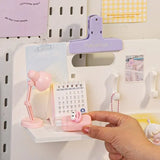 Gaeaspace  -  Desktop Hole Board Small Card Display Shelf Desk Workstation Storage Dormitory Partition Shelf Desk Organizer Stationery Holder