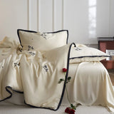 Gaeaspace  -  Class a 100 Lanjing Tencel Four-Piece Set Summer Ice Silk Bed Sheets Quilt Cover