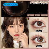 Gaeaspace  -  Star Moon gradien pink Colored Contact Lenses soft for eyes small Beauty Pupil myopia prescription degree yearly natural new big