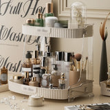 Gaeaspace  -  Luxury INS Cosmetics Storage Rack Home Bedroom 2 Layer Skin Care Products Lipstick Perfume Jewelry Sundries Organizer