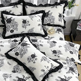 Gaeaspace  -  Bedding Set Ins High Beauty French Retro 4PCS Duvet Set Hepburn 3PCS Duvet Set Multifunctional Bedin Set For All Seasons