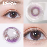 Gaeaspace  -  2Pcs Eyes Contacts Lenses with Diopter Fashion Soft Myopia Colored Lenses for Eyes Makeup Diameter 14.2mm Fast Shipping