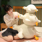 Gaeaspace  -  Cute Fat Dinosaur Swan Plush Toy White Swan Throw Pillow Cushion Stuffed Dinosaur Soft Doll Kids Toys Birthday Gift for Children