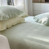 Gaeaspace  -  New Class a Maternal and Child Grade Pure Cotton Washed Cotton Lace Bedspread