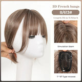 Gaeaspace  -  Synthetic Topper Hairpiece False Bang Clip-In Bangs Extension Natural Fake Fringe Invisible Clourse Hairpiece for Women