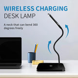 Gaeaspace  -  Reading Desk Lamp LED Desk Lamp USB Plug-In Wireless Charging Mobile Phone Touch Eye Protection Table Light Home Office Lighting