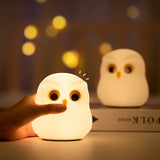 Gaeaspace  -  Owl Night Light Cute Silicone Night Lamp Rechargeable RGB Ambience  Lamp Room Decoration Funny Animal Children Night Light Gift