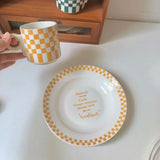 Gaeaspace  -  Korean Style Ceramic Plates Food Plates Ceramic Mug Dessert Plate Coffee Mug Cup with Saucer Restaurant dinnerware Dish