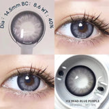 Gaeaspace  -  1 Pair/2PCS Myopia Colored Lenses 10 Colors Contact Lenses for Eyes Natural Beauty Pupils with Free Shipping Yearly Use