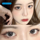 Gaeaspace  -  Fine flash gray Colored Contact Lenses soft for eyes small Beauty Pupil myopia prescription degree yearly natural new big