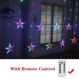 Gaeaspace  -  Christmas Decor String Garland Curtain Light LED For Wedding Home Christmas Tree Ornament Navidad Xmas Gift New Year