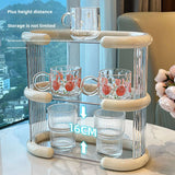 Gaeaspace  -  High-grade light luxury cup holder dining table drinking glass shelf coffee cup storage desktop mug perfume storage rack