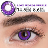 Gaeaspace  -  2PCS/Pair Purple Lenses For Eyes Anime Accessories Beauty Contact Lenses Pupils Makeup Natural Eye Color Lens Cosplay