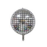 Gaeaspace  -  8pcs Silver Disco Explosion Star Aluminum Film Balloon Set Birthday Single Party Wedding Venue Decoration Balloon