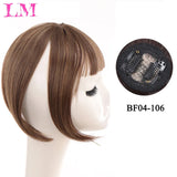 Gaeaspace  -  Synthetic Topper Hairpiece False Bang Clip-In Bangs Extension Natural Fake Fringe Invisible Clourse Hairpiece for Women