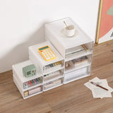 Gaeaspace  -  Stackable Desktop Storage Drawers Document Sundries Holder Cosmetic Organizer Box for Office School Home Storage Cabinet