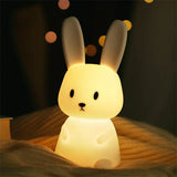 Gaeaspace  -  LED Night Light cute Rabbit Animal Cartoon Silicone Lamp Dimmable USB Rechargeable For Children kids bedroom gift Sleeping light