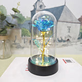 Gaeaspace  -  LED Light Foil Flower Artificial Rose Flowers Night Lamp Valentines Day Gift For Girlfriend Eternal Rose Wedding Decorative Gift