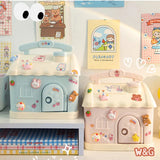 Gaeasapce  -  Kawaii Piggy Bank Organizer, Multifunctional Saving Box, Jewelry Organizer, Gift for Children,