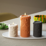 Gaeaspace  -  Mystical Mischief Makers Pillar Candle Mold Column Candle Making Silicone Mould DIY Handmade Halloween Home Decoration Tools