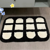 Gaeaspace  -  Cute Cherry Floor Mat Bedroom Entrance Carpet Doormat Living Room Non Slip Mat Rugs Bathroom Cartoon Soft Fluffy Foot Mat