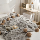 Gaeaspace  -  New Knitted Chenille Blanket Air Conditioning Throw Blankets for Bed Sofa Towel Shawl Thread Blanket Nap Blanket Home Decorative